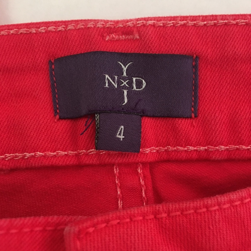 NYDJ Red Clarissa Ankle Jeans - Picture 7 of 9